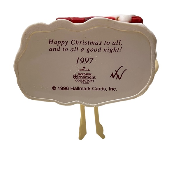 Hallmark Keepsake Ornament Collector's Club 1997 Happy Christmas To All - Picture 4 of 6